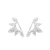 Aros Trepadores Cristal Cubic Plata 925 2