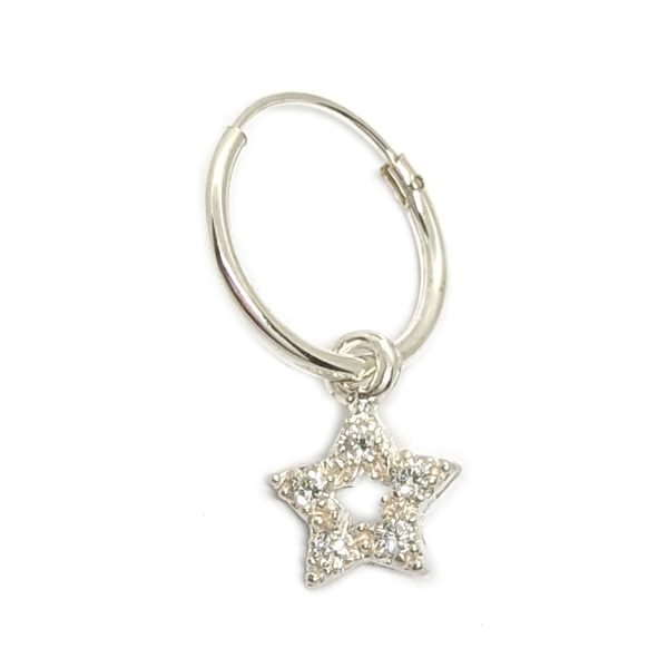 Aro Argolla Estrella Plata 925