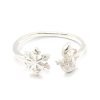 Anillo copo y muñeco de nieve