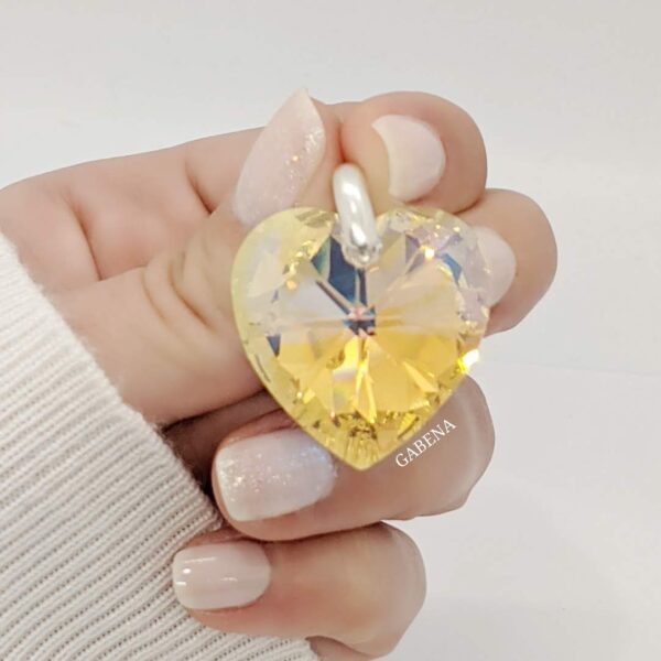 Dije Cristal Swarovski corazón 28mm