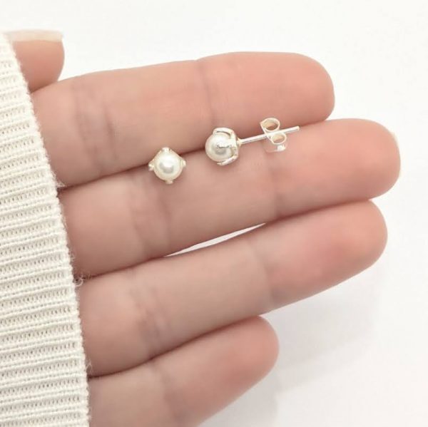 Aros perla engarzada 5mm