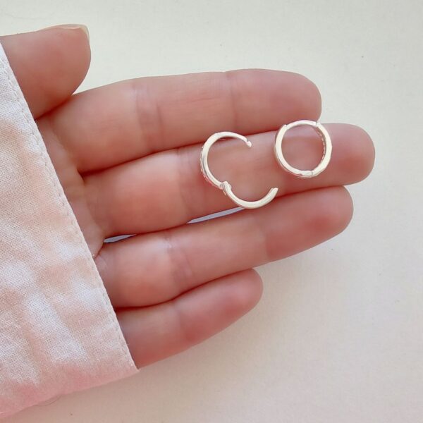 AAR-27 aros argollas cristales plata multicolor