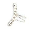 Aro cuff bolitas plata 925