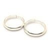 Aros Argollas Gruesas Plata 925 22mm