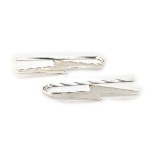 Aros rayo trepadores plata 925