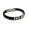 Pulsera Flechas Caucho Acero Quirurgico