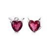 Aros Angel y demonio plata 3