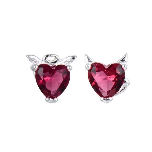 Aros Angel y demonio plata 3