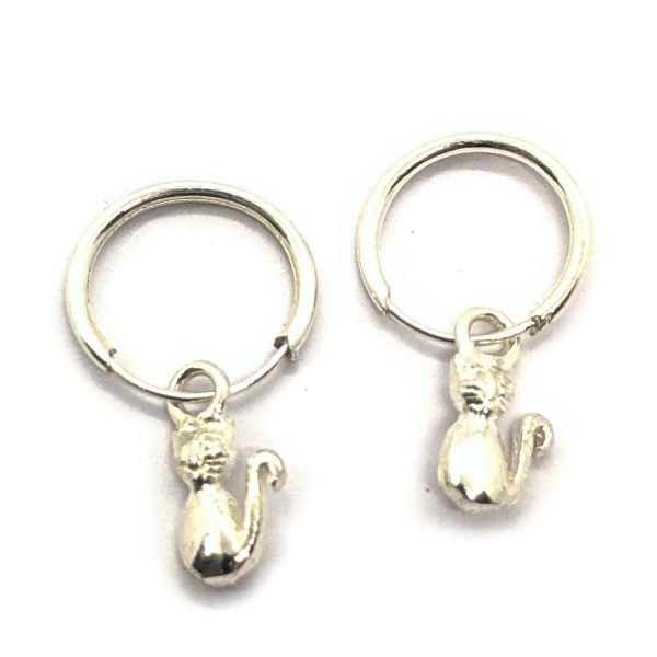 Aros argollas gatito