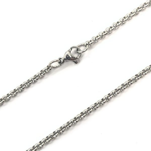 Cadena Rolo 2.5mm acero. Medida 50cm
