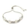 Pulsera ajustable bolitas y piedras