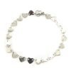 Pulsera Corazones Acero Quirúrgico