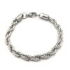 Pulsera soga gruesa acero