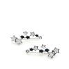 Aros Trepadores Estrellas Plata 925