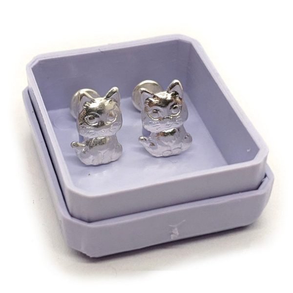 Aros Abridores Gato Plata 925