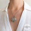 COAA-4 Collar Relicario Corazón Mediano Acero Quirúrgico