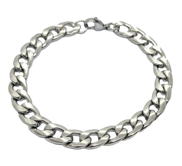 Pulsera Grumet Plana Acero Quirúrgico 22cm