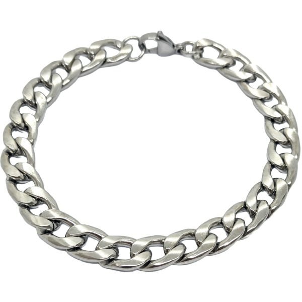 Pulsera Grumet Plana Acero Quirúrgico 22cm