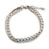 Pulsera Doble Clapton Grumet Acero Quirúrgico