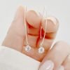 Aros Gancho Círculo Cristal Plata 925