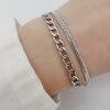 Pulsera Doble Clapton Grumet Acero Quirúrgico