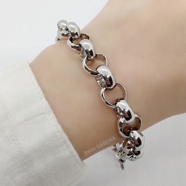 pulsera rolo gruesa acero