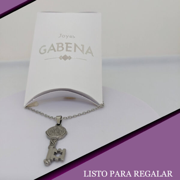 Collar Llave San Benito Acero Quirúrgico PACK
