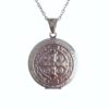 COAA-18 collar relicario san benito de acero