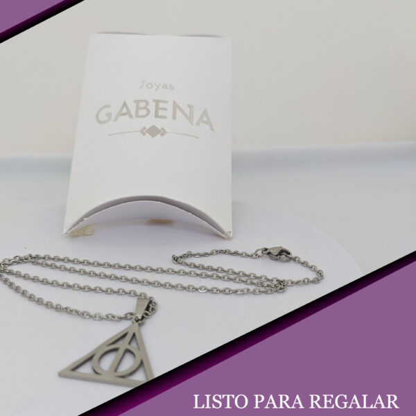 Collar Reliquias de la Muerte Harry Potter Acero Quirúrgico pack