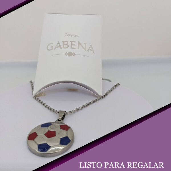 Collar Pelota Futbol San Lorenzo Acero Quirúrgico pac