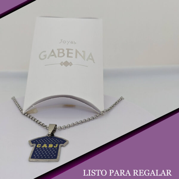Collar Camiseta Boca Juniors Acero Quirúrgico pack