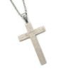 Collar cruz padre nuestro acero