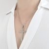 Collar cruz padre nuestro acero