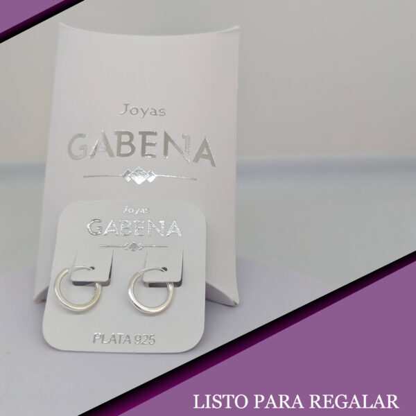 Aros Argollas Planas Plata 925 pack