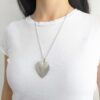 COAA-26 collar corazon escamas acero quirurg