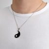Collar Ying Yang Parejas esmaltado