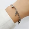 Pulsera Rayos y Bolitas Acero Quirúrgico - 18cm