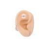 aro cuff ramita plata oreja