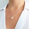 collar cristal swarovski gota 12mm plata