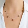 collar cristal rivoli greige plata