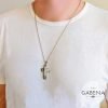 collar cruz bombé acero quirúrgico