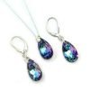 Conjunto Cristal Swarovski Gota 16mm vitrail light
