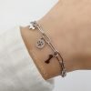 pulsera dijes perro huella hueso acero3