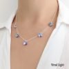 collar cristal rivoli plata