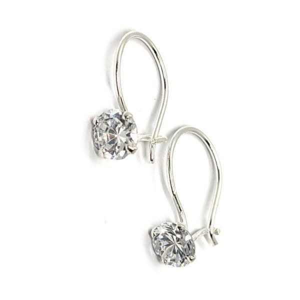 Aros argollas con cristal 5mm