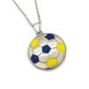 Collar pelota de futbol Boca