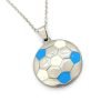 Collar Pelota Futbol Racing Acero Quirúrgico