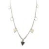 Collar Triángulos 7 dijes Plata 925