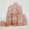 Aros argollas con cristal 5mm