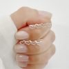Aros Trepadores Corazones Contorno Plata 925